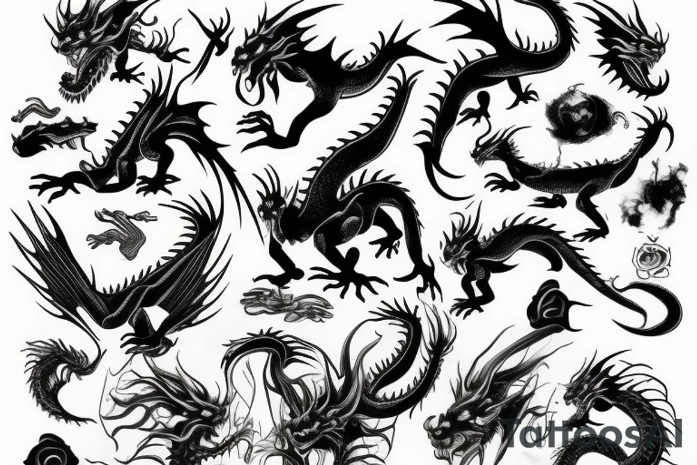 Dragon tattoo idea