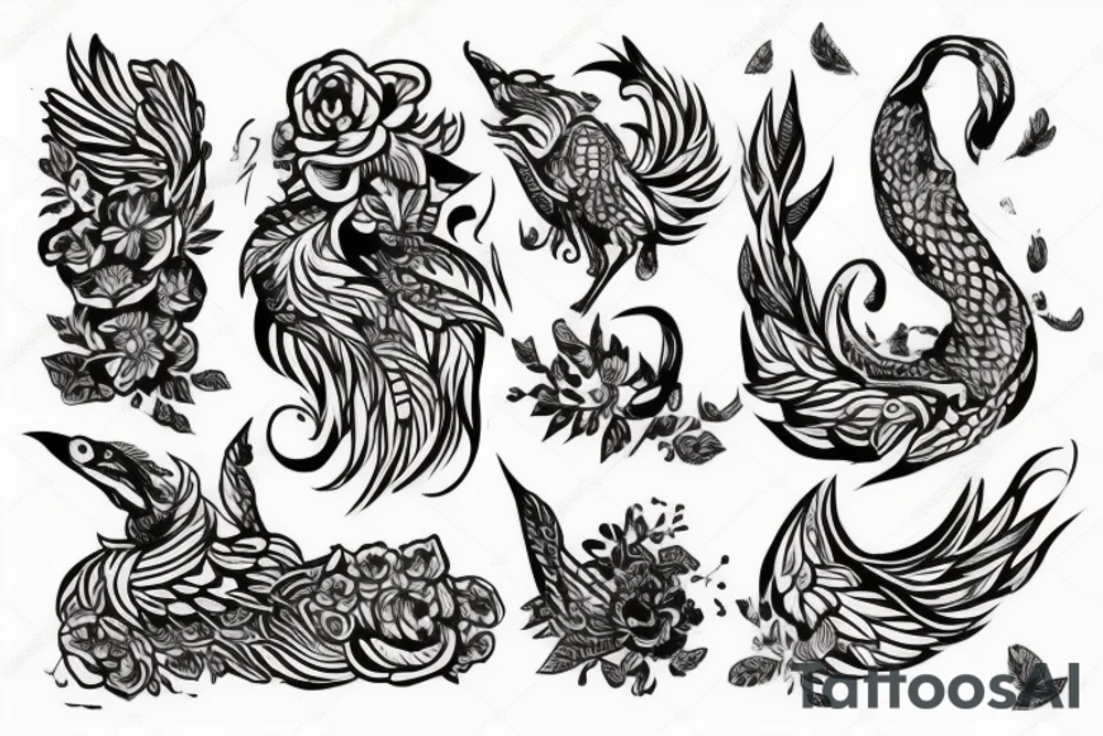 сочетание бесконечности силы и уверенности tattoo idea
