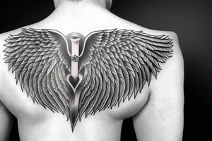 angel wings tattoo idea