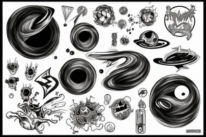 Supermassive blackhole tattoo idea