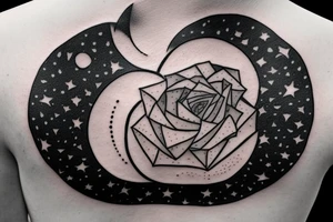 Full moon behind my neck tattoo idea