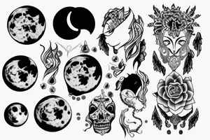 Full moon behind my neck tattoo idea