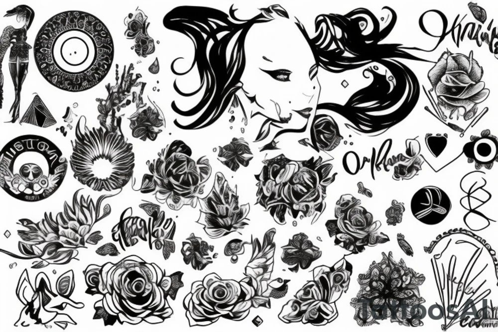 олень с ловцом снов tattoo idea