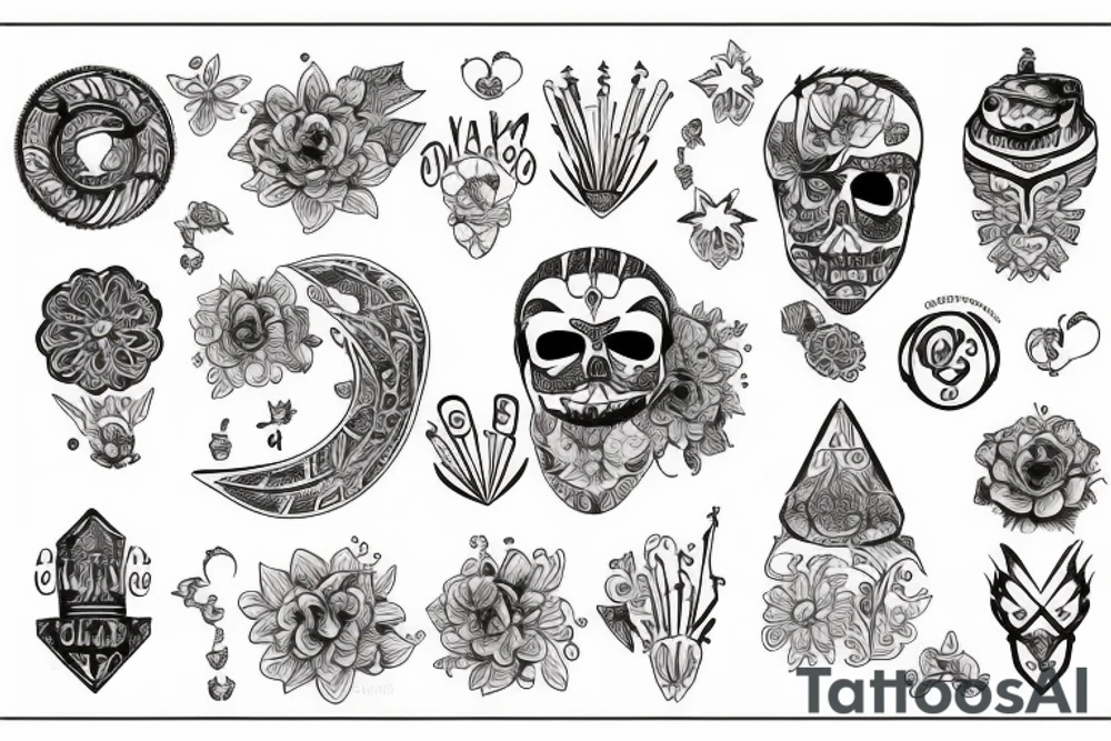 олень с ловцом снов tattoo idea