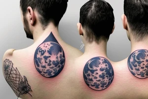 Full moon behind my neck tattoo idea