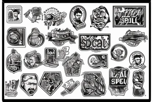 soviet stamp with the text special tattoo idea