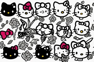 hello kitty tattoo idea