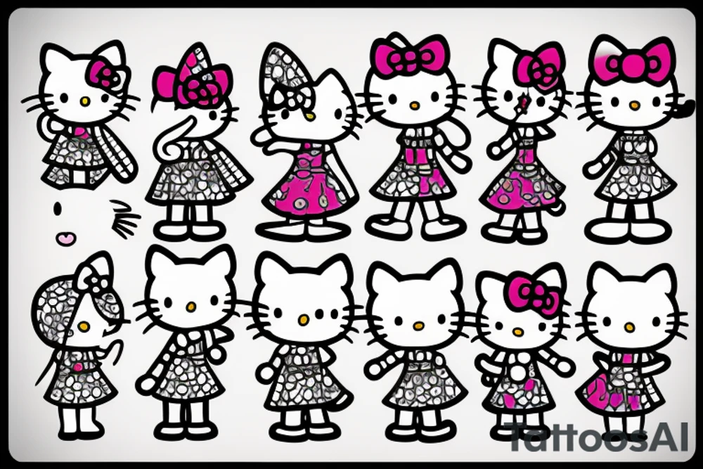 hello kitty tattoo idea