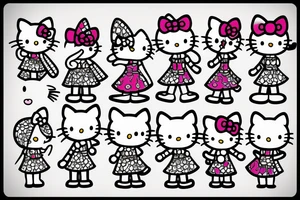 hello kitty tattoo idea