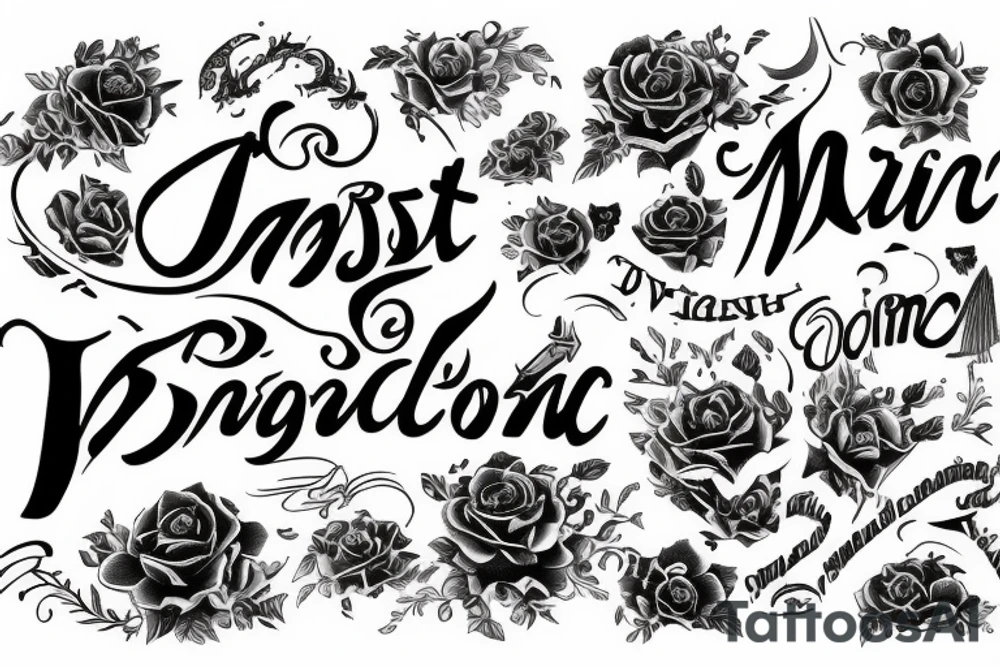 Just text ПОМНИ tattoo idea