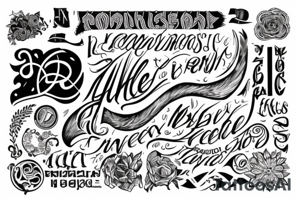 Just text ПОМНИ tattoo idea