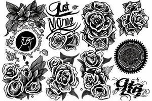 Just text ПОМНИ tattoo idea