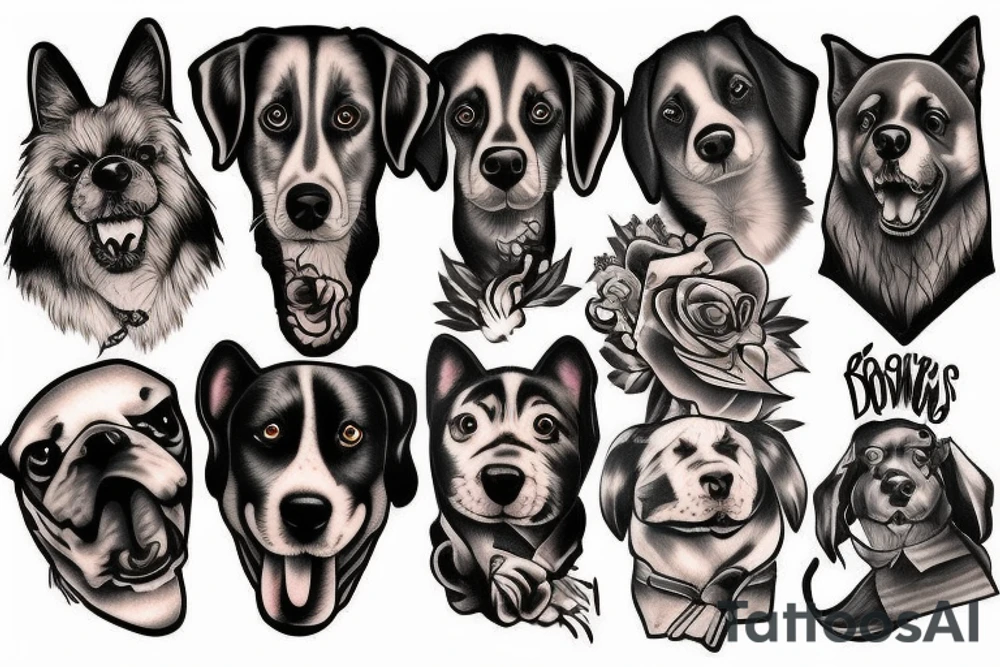 Dogs tattoo idea