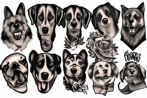 Dogs tattoo idea