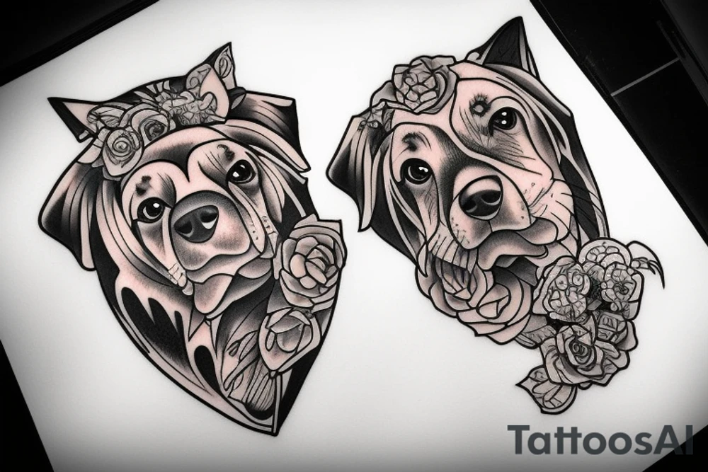 Dogs tattoo idea