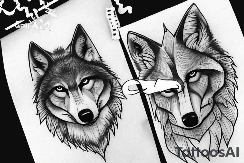 Wolf 🐺 tattoo idea