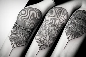 Graphics, microrealism, lines, thin lines tattoo idea