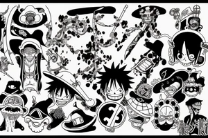 One piece tattoo idea
