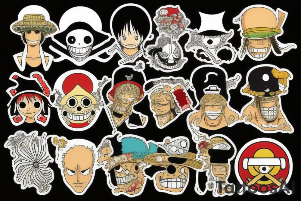 One piece tattoo idea