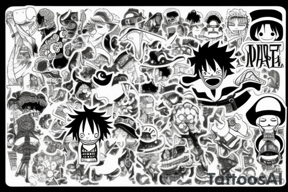One piece tattoo idea