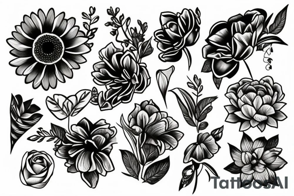 Flower tattoo idea