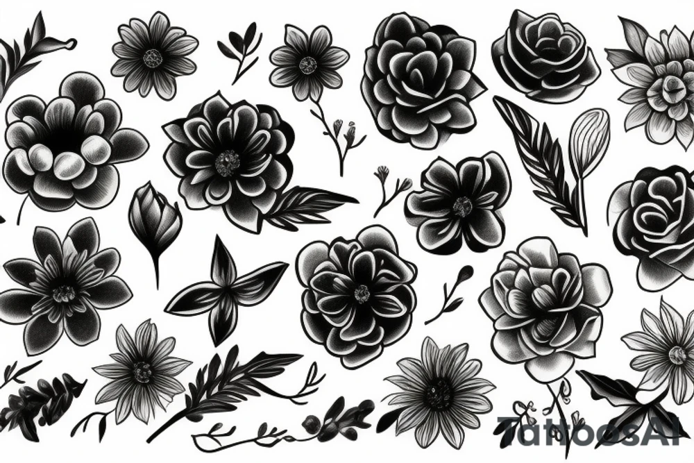 Flower tattoo idea