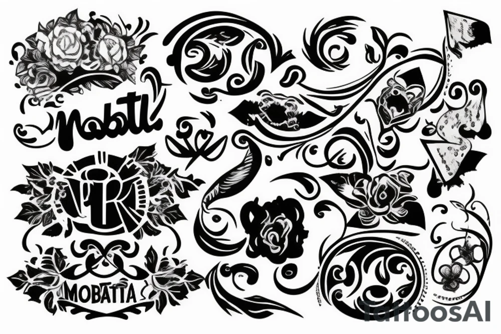 a tattoo with this word: "MobiTattoo" tattoo idea