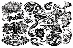 a tattoo with this word: "MobiTattoo" tattoo idea