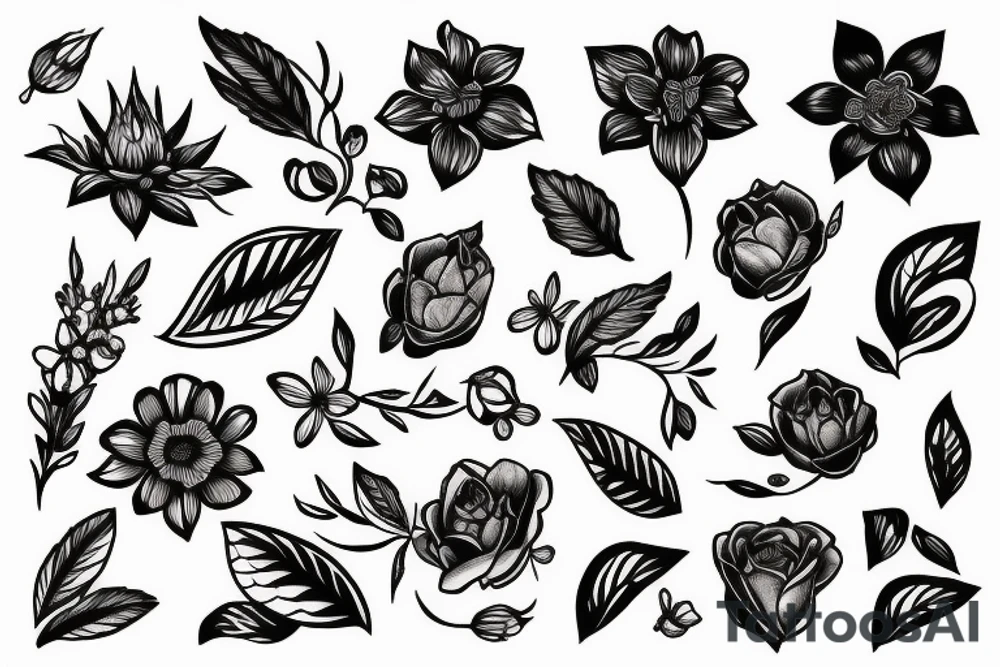 Flower tattoo idea