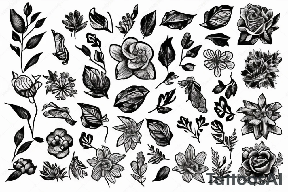 Flower tattoo idea