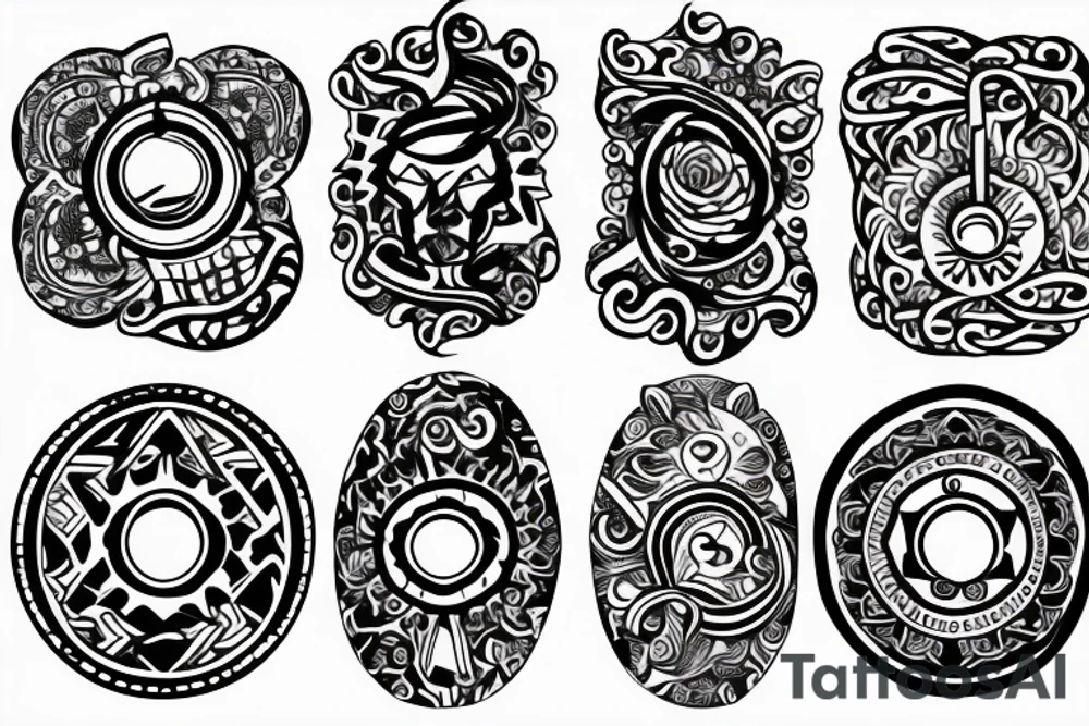 Ring in ring and ring tattoo idea