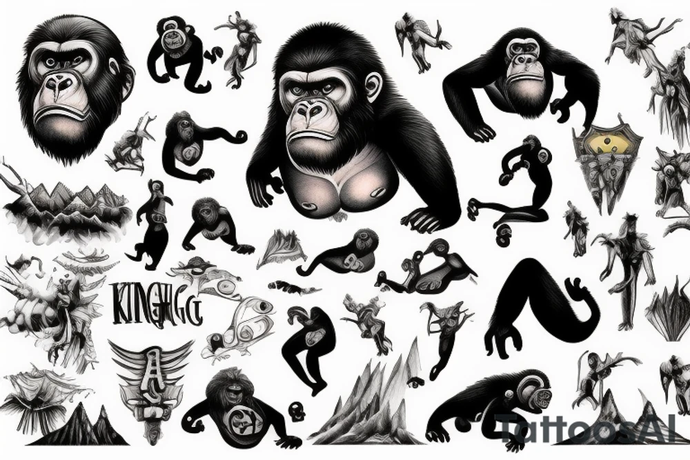 King kong tattoo idea