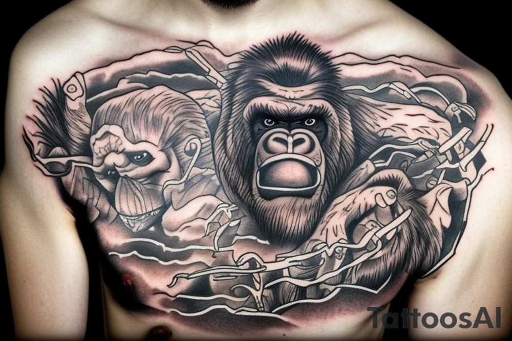 King kong tattoo idea