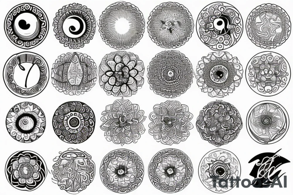 A circle within a circle tattoo idea
