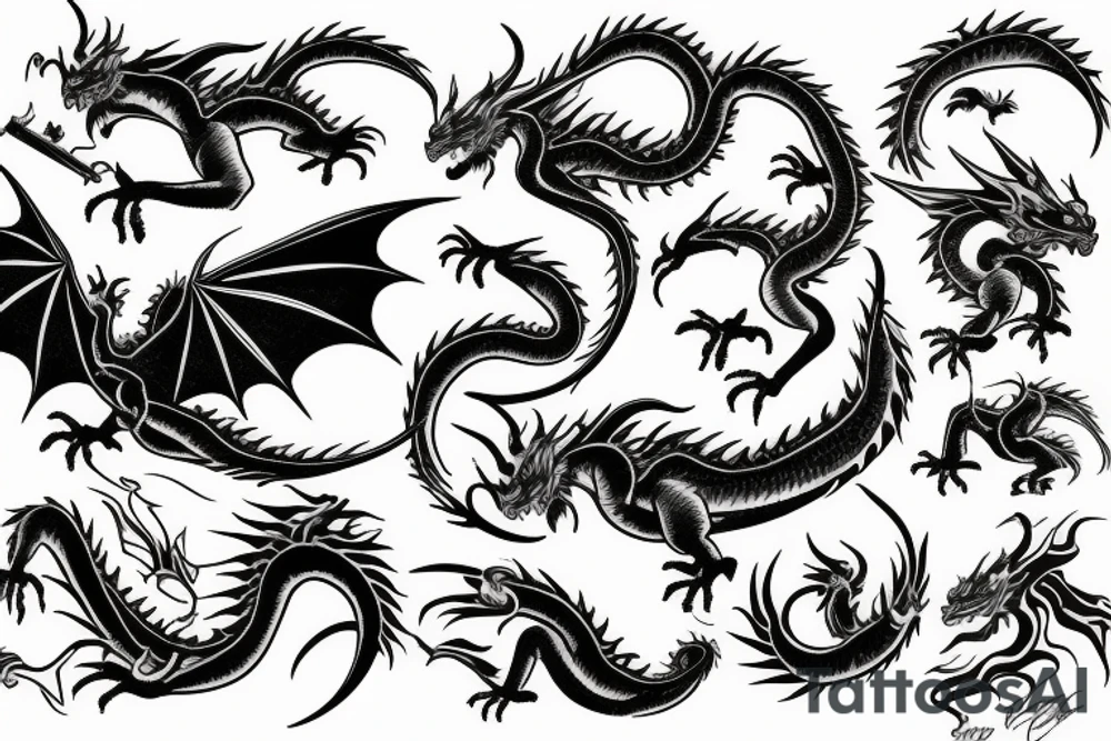 Dragon tattoo idea