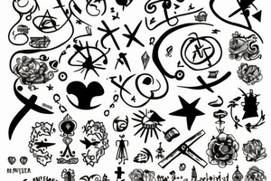 war and peace tattoo idea