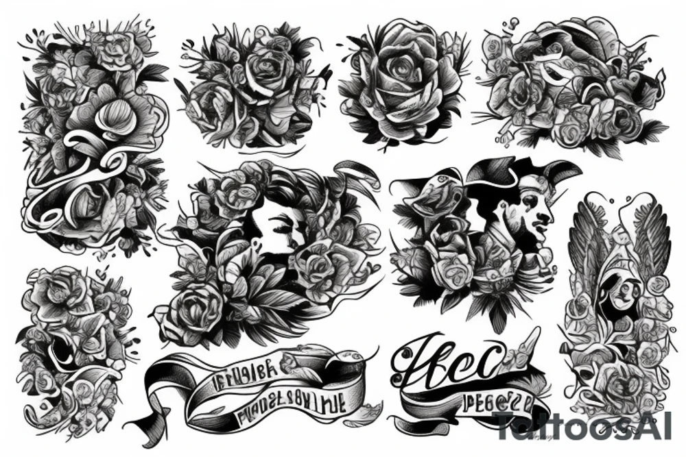 war and peace tattoo idea