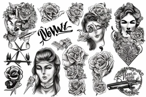 war and peace tattoo idea