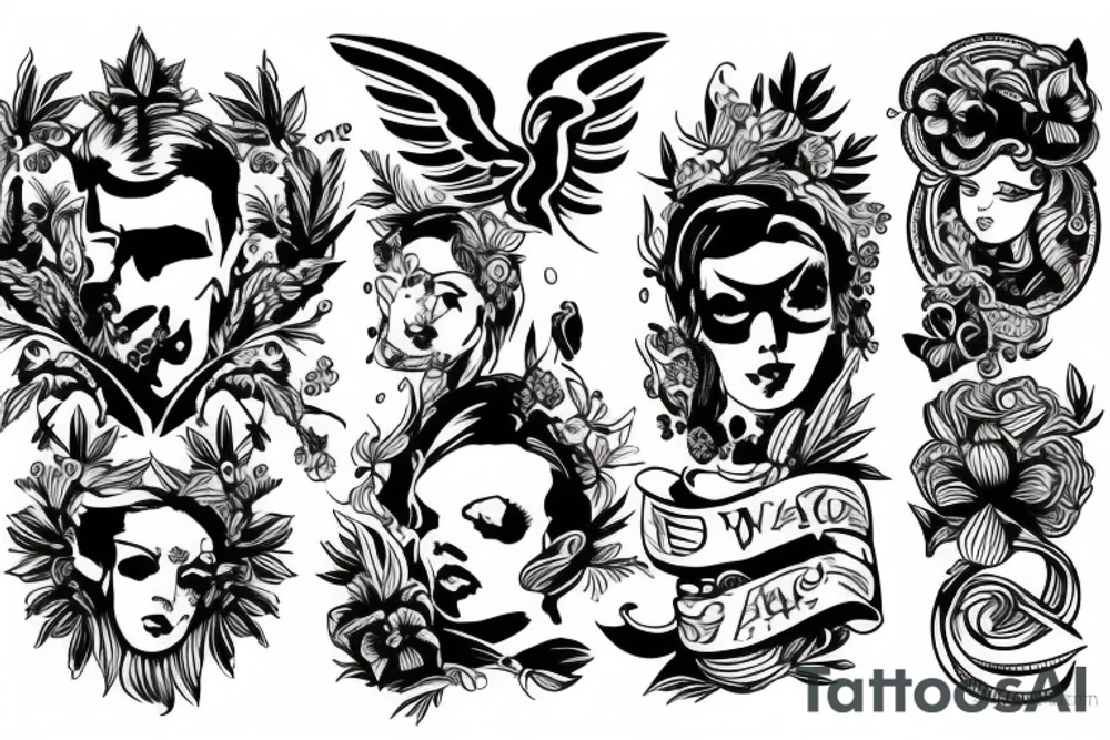 war and peace tattoo idea