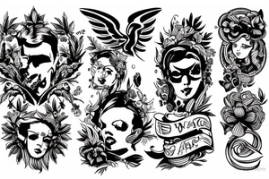war and peace tattoo idea