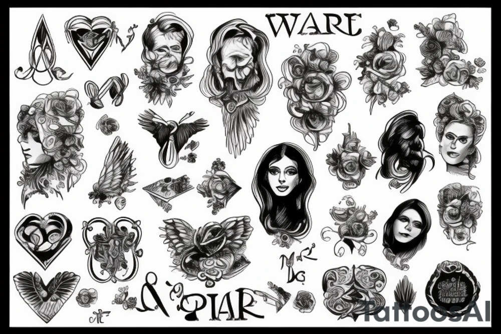 war and peace tattoo idea
