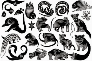 animals tattoo idea