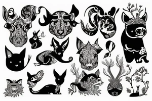 animals tattoo idea