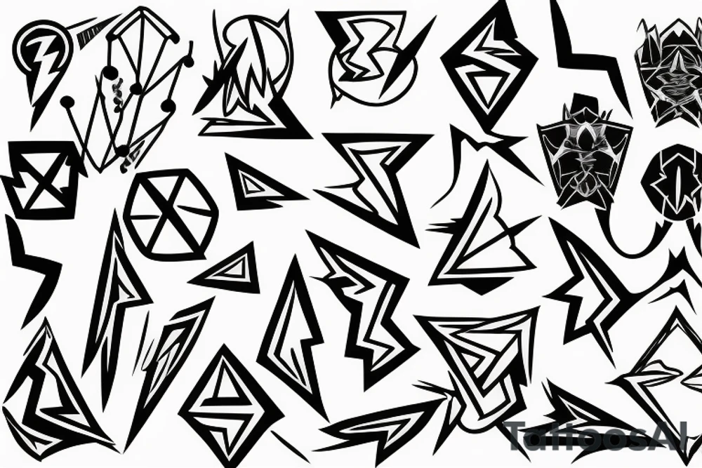 lightning tattoo idea