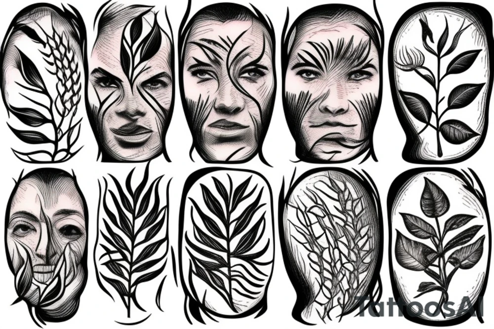 A wheat that grows every time in its own soil tattoo idea A wheat that grows every time in its own soil tattoo idea