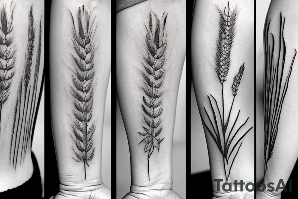 A wheat that grows every time in its own soil tattoo idea A wheat that grows every time in its own soil tattoo idea