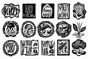 A wheat that grows every time in its own soil tattoo idea