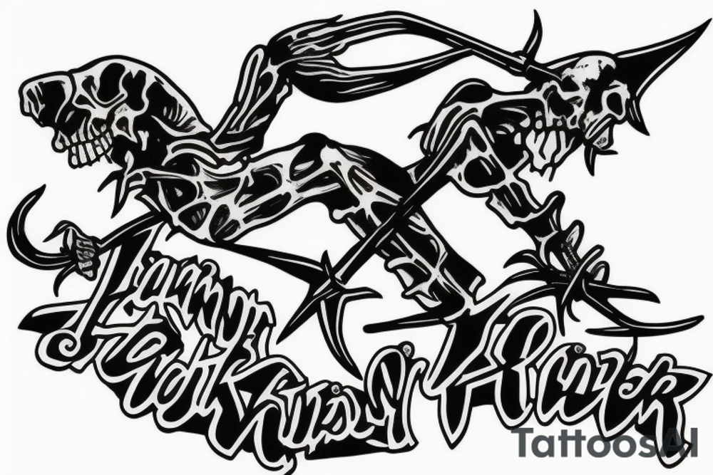 thrasher skateboard bones fuckingawesome tattoo idea