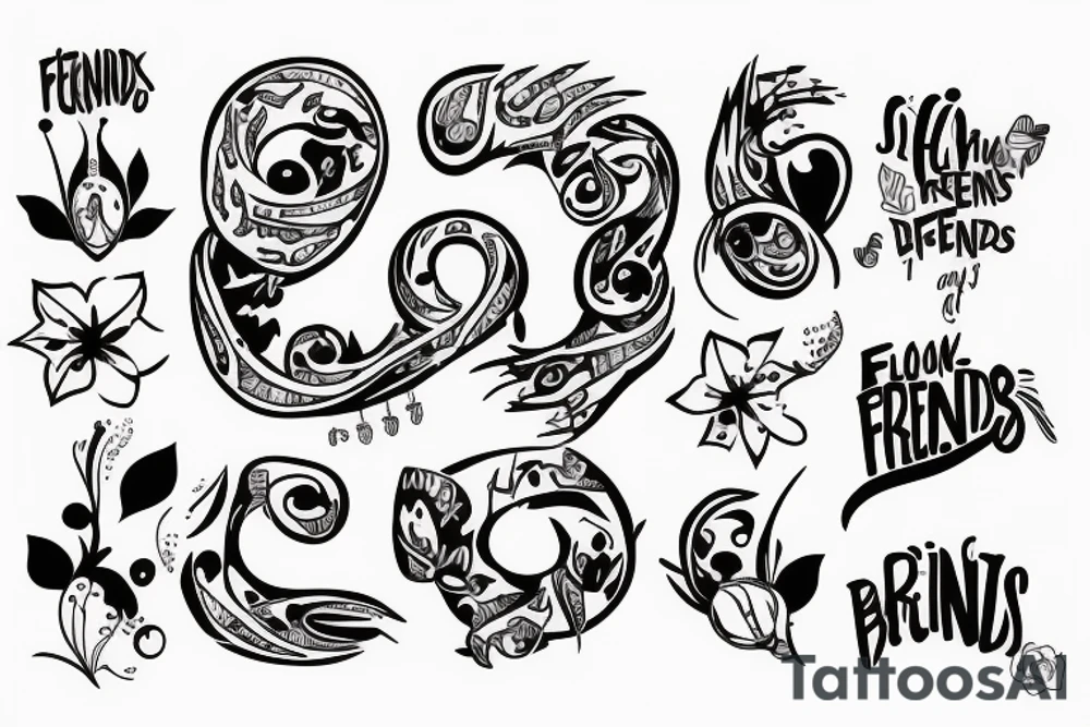 A sentence about best friends tattoo idea