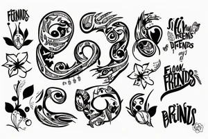 A sentence about best friends tattoo idea